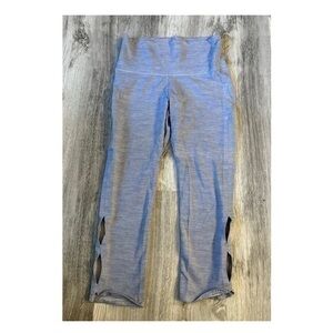 Aerie Heathered Baby Blue Cropped Leggings